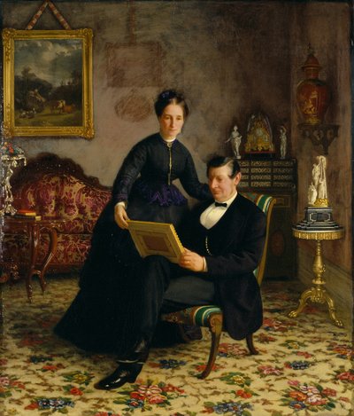 Mr Robert Constantin and Mrs Maria Eleonora Berggren by Gottfrid Virgin